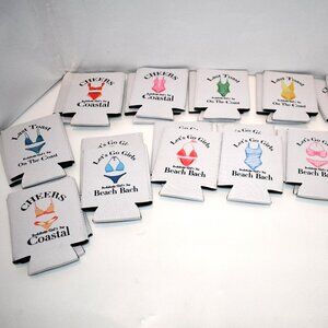 Ziliny 24 CT Beach Bachelorette Can sleeves Party Favors NWT